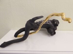 Galerie - Afrikanisches Wurzelholz, Blattgold, Blei