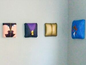 Galerie - Kissen. Leinwand, Diverses - Ausstellung